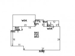 276 Woodward St, Newton MA 02468-2012 floor plan
