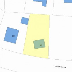 328 Quinobequin Rd, Newton MA  02468-2104 plot plan