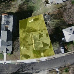 102 Ripley St, Newton MA  02459-2208 aerial view