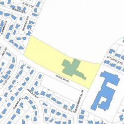 130 Wheeler Rd, Newton MA  02459-3068 plot plan