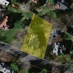 29 Fairmont Ave, Newton MA  02458-2505 aerial view