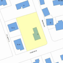 15 Webster St, Newton MA  02465-1855 plot plan