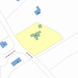 200 Dudley Rd, Newton MA 02459-2858 plot plan