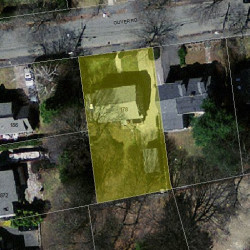 178 Oliver Rd, Newton MA  02468-2321 aerial view