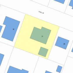 24 Carl St, Newton MA 02461-1906 plot plan