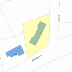 386 Quinobequin Rd, Newton MA 02468-2104 plot plan
