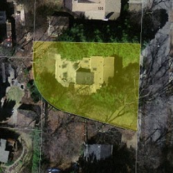 94 Greenlawn Ave, Newton MA  02459-1714 aerial view