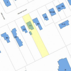 872 Watertown St, Newton MA 02465-2140 plot plan