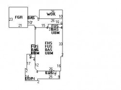 97 Hillside Ave, Newton MA  02465-2546 floor plan