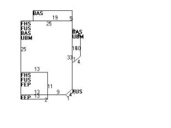 20 Ash St, Newton MA 02466-1819 floor plan
