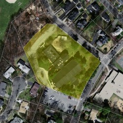 175 Temple St, Newton MA 02465-2399 aerial view