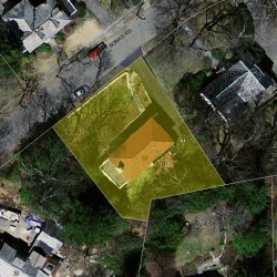 53 Bonad Rd, Newton MA 02465-2948 aerial view