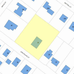 35 Groveland St, Newton MA 02466-2318 plot plan