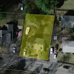 11 Bolton Rd, Newton MA  02460-2102 aerial view