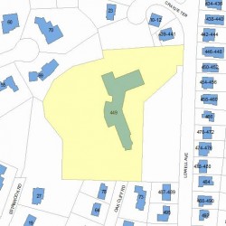 449 Lowell Ave, Newton MA  02460-2141 plot plan