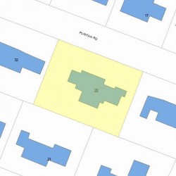 22 Puritan Rd, Newton MA 02461-1022 plot plan