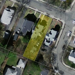 6 Orris St, Newton MA  02466-1312 aerial view
