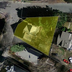 6 Jefferson St, Newton MA 02458-1710 aerial view