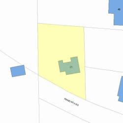 21 Kinmonth Rd, Newton MA 02468-1502 plot plan