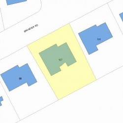 107 Brandeis Rd, Newton MA 02459-2707 plot plan