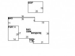 12 Anthony Cir, Newton MA 02460-1110 floor plan