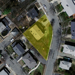 34 Harding St, Newton MA 02465-1335 aerial view