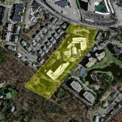 77 Florence St, Newton MA aerial view