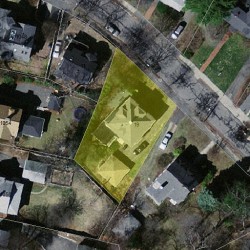 19 Hyde St, Newton MA 02461-1203 aerial view