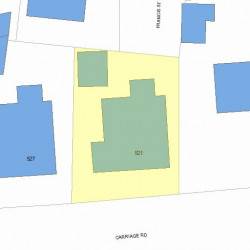 521 Commonwealth Ave, Newton MA 02459-1601 plot plan