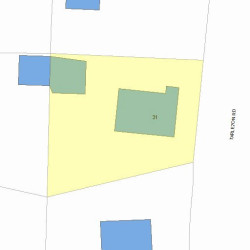 31 Tarleton Rd, Newton MA  02459-1732 plot plan