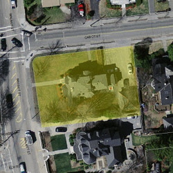 398 Walnut St, Newton MA 02460-2205 aerial view