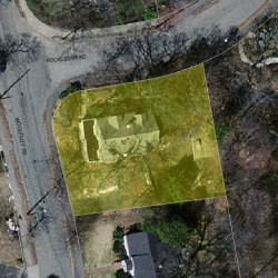 56 Woodcliff Rd, Newton MA 02461-1806 aerial view