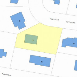 85 Fuller Ter, Newton MA 02465-1205 plot plan