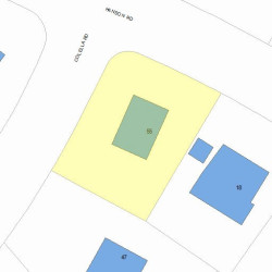 55 Colella Rd, Newton MA  02459-3623 plot plan