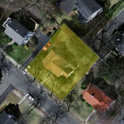 95 Larchmont Ave, Newton MA 02468-2013 aerial view