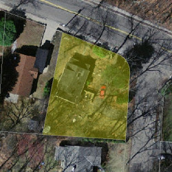 49 Dedham St, Newton MA  02461-2133 aerial view