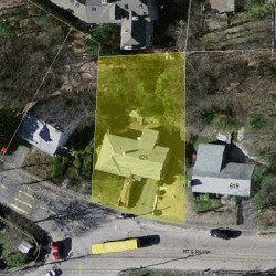 625 Boylston St, Newton MA  02459-2681 aerial view