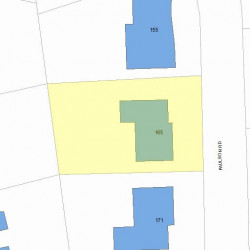 165 Paulson Rd, Newton MA 02468-1231 plot plan