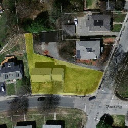 107 Rowe St, Newton MA 02466-1527 aerial view