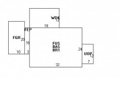 875 Dedham St, Newton MA  02459-3417 floor plan