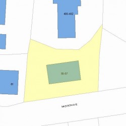 57 Madison Ave, Newton MA 02460-1904 plot plan