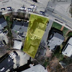 452 Woodward St, Newton MA  02468-1521 aerial view