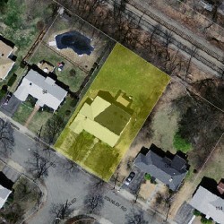 100 Stanley Rd, Newton MA  02468-2314 aerial view