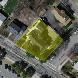 61 Churchill St, Newton MA 02460-1443 aerial view