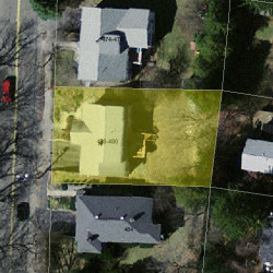 480 Lowell Ave, Newton MA 02460-2151 aerial view