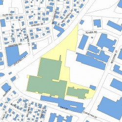 55 Tower Rd, Newton MA 02464-1510 plot plan
