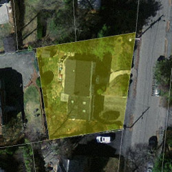 45 Fairfield St, Newton MA  02460-2127 aerial view