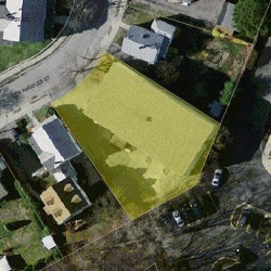 86 Los Angeles St, Newton MA  02458-1019 aerial view