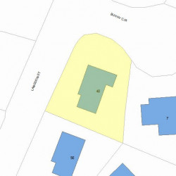 48 Langdon St, Newton MA 02458-1811 plot plan