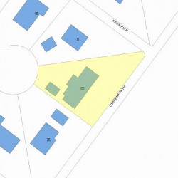 65 Osborne Path, Newton MA 02459-3542 plot plan